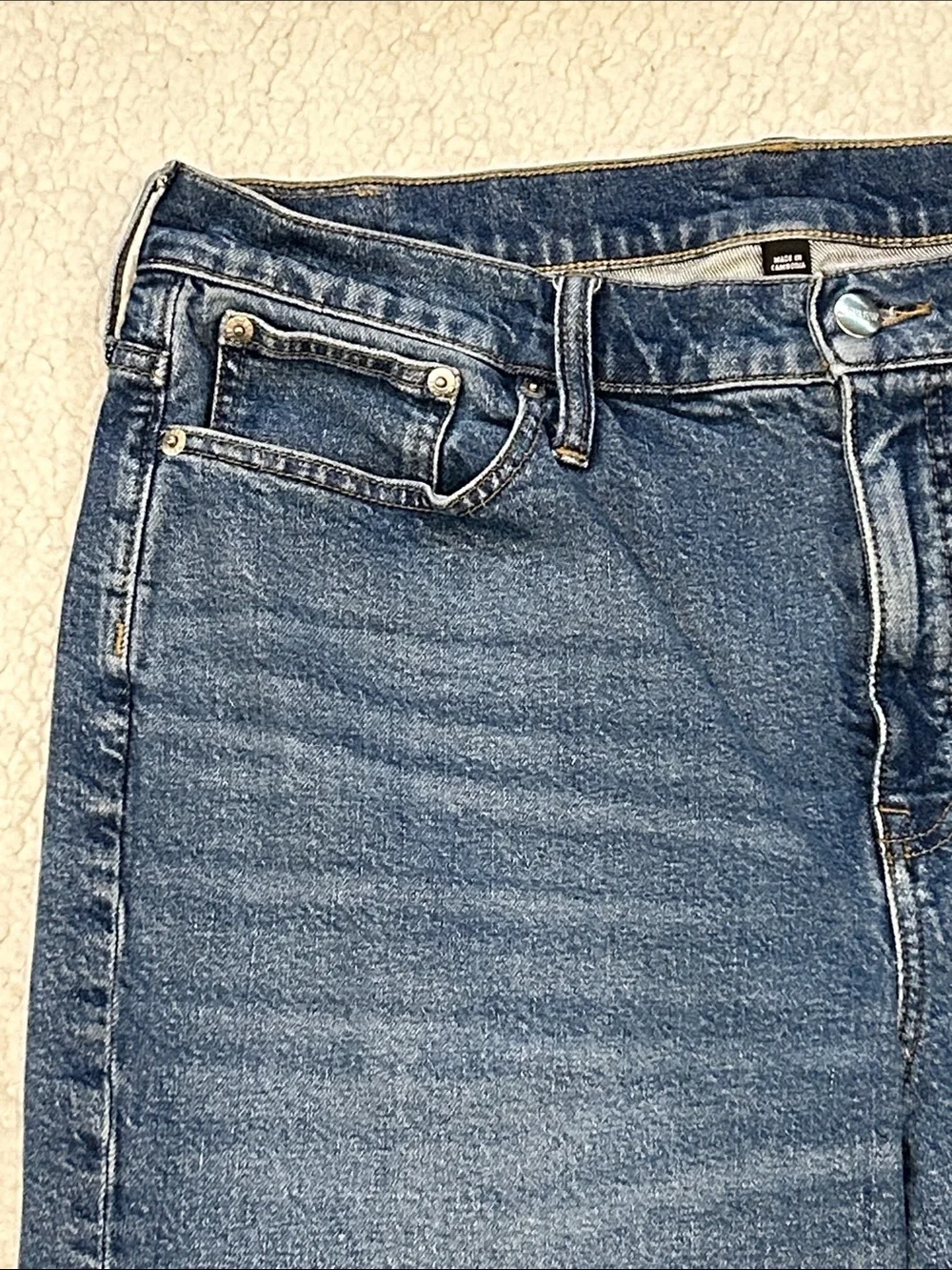 J. Crew '96 Slim Wide Jeans size 34 High Rise Cropped Ankle CC583